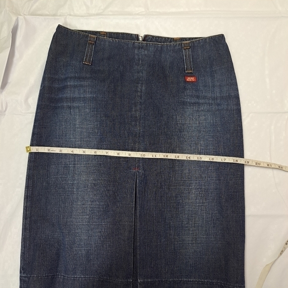 MISS Sixty Pleat front Jean Skirt - Picture 10 of 11
